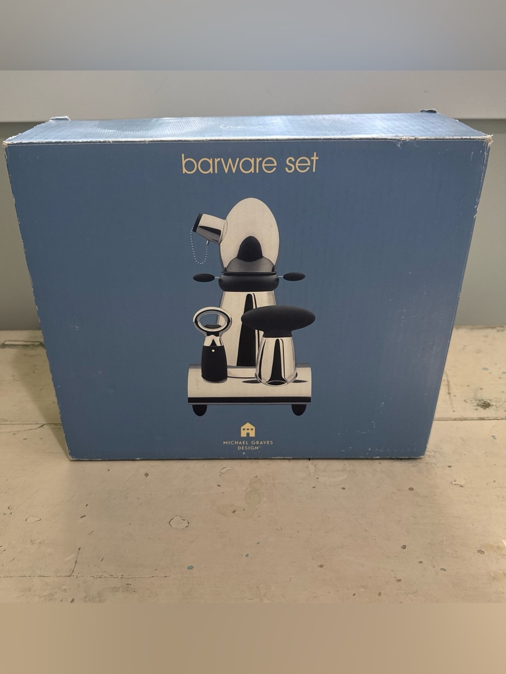 Michael Graves-Designed Post-Modern Barware Set Vintage - New In Box!!